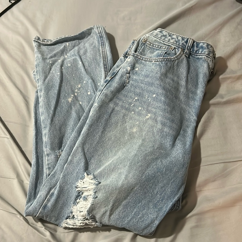 Ripped Paint Splatter style jeans